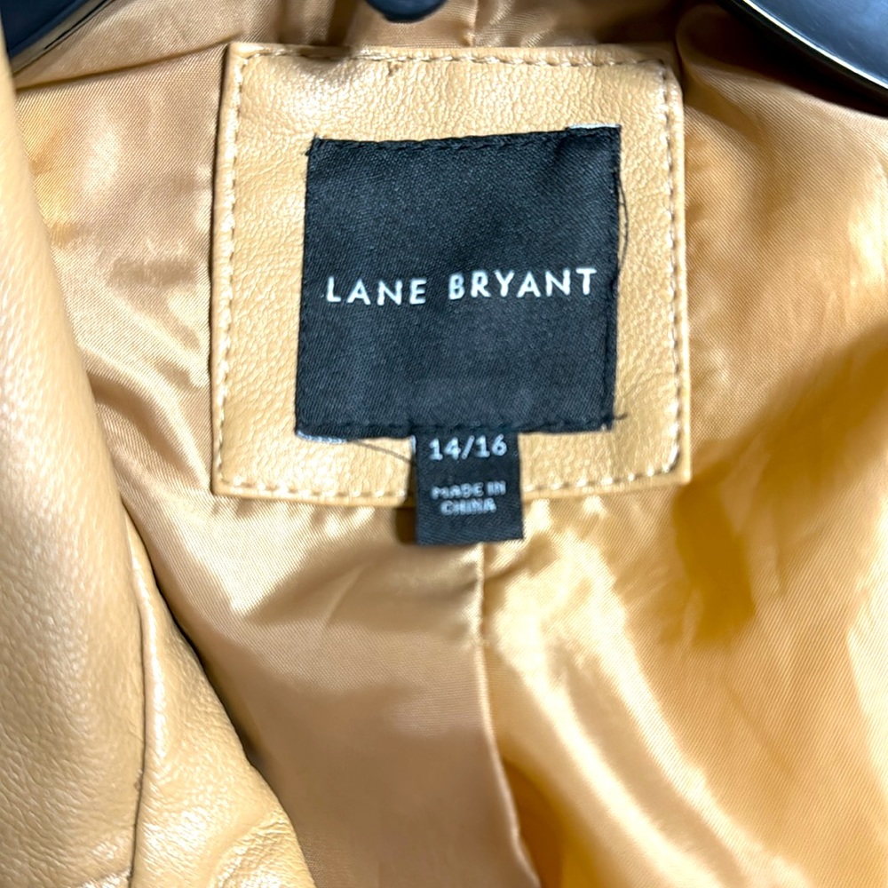 Lane Bryant Tan Zip Up Jacket - Picture 7 of 8